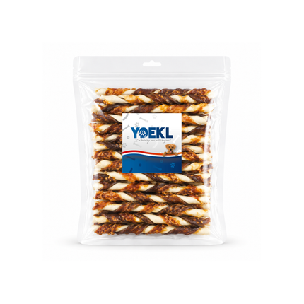 YOEKL - Kausticks, mehrfarbig, mit Hühnchen- und Rindfleischgeschmack, 30 Stück
