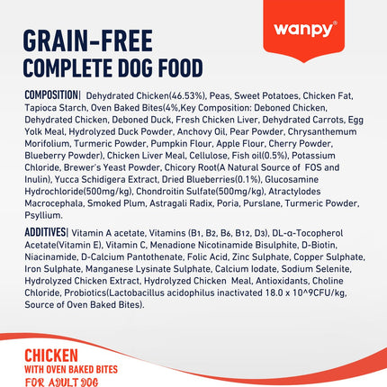 Wanpy - Hondenvoer Kip - 1.5 kg (Adult)