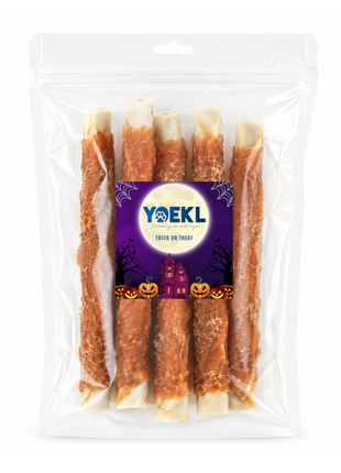 YOEKL - Kauwstaven met Kip 20cm 6 Stuks