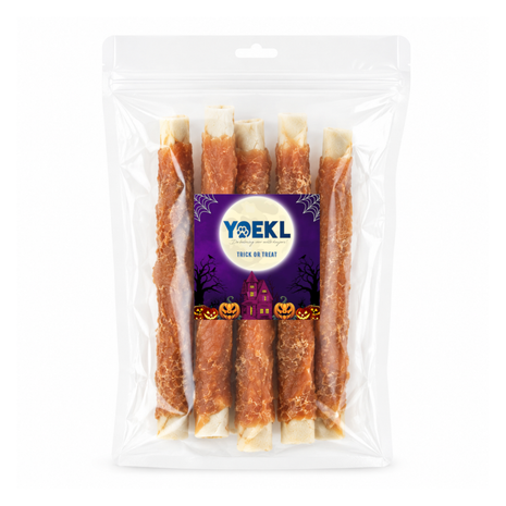 YOEKL - Kauwstaven met Kip 20cm 6 Stuks