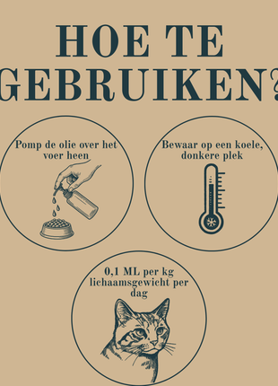 Kapitein Jacob - Zalmolie voor kat - 0,5 liter