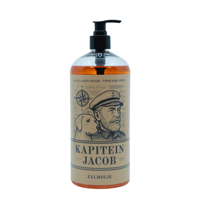 Kapitein Jacob - Zalmolie voor hond - 0,5 liter