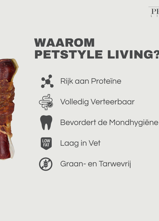 Petstyle Living - Geperste Botten met Kip & Rund Meerkleurig 10cm - 20 Stuks
