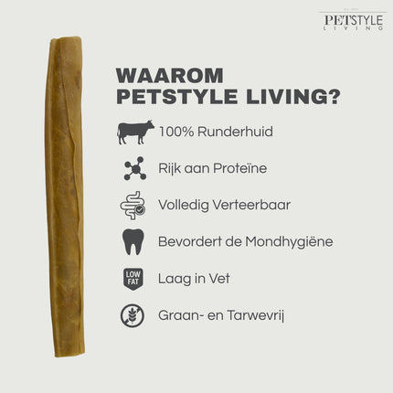 Petstyle Living - Kauwstaven Geperst 20cm - 20 Stuks