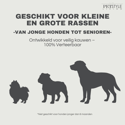 Petstyle Living - Kauwstaven Geperst 20cm - 20 Stuks