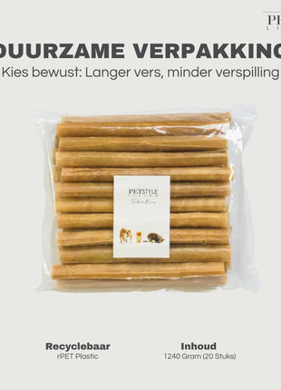 Petstyle Living - Gepresste Kaustangen 20 cm - 20 Stück 