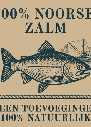 Kapitein Jacob - Gedroogde zalmhuiden met vlees - 300 gram