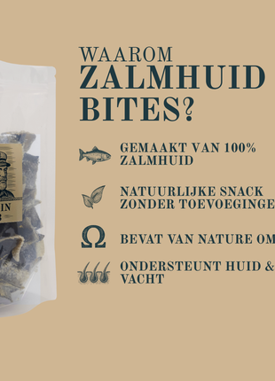 Kapitein Jacob - Salmon Skin Bites - 300 grams