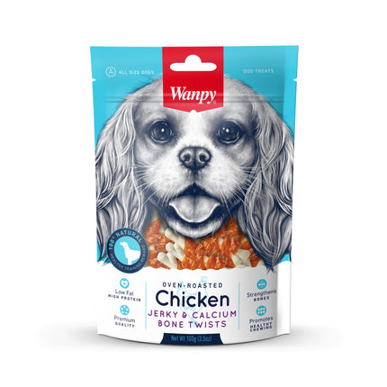 Wanpy – Hühnchen-Jerky und Calcium Bone Twists
