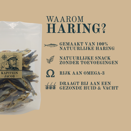 Kapitein Jacob – Gedroogde haring – 750 gram