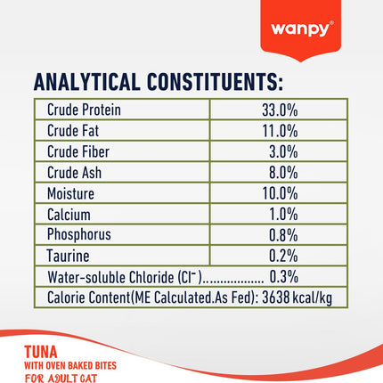 Wanpy - Kattenvoer Tonijn - 1.5 kg (Adult)