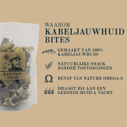 Captain Jacob - Cod Skin Bites - 300 grams