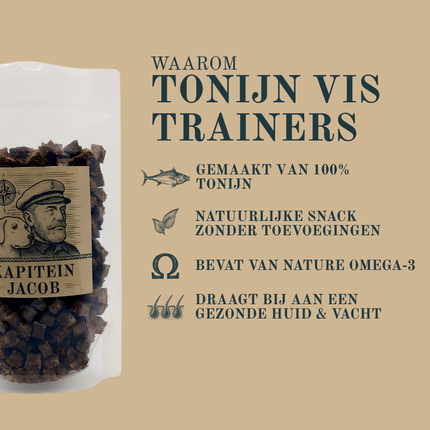 Kapitein Jacob - Tuna training treats - 400 grams