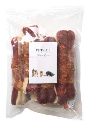 Petstyle Living - Pressed Bones with Chicken & Beef Multicolored 16cm - 6 Pieces