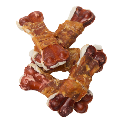 Petstyle Living - Geperste Botten met Kip & Rund Meerkleurig 7.5cm - 20 Stuks