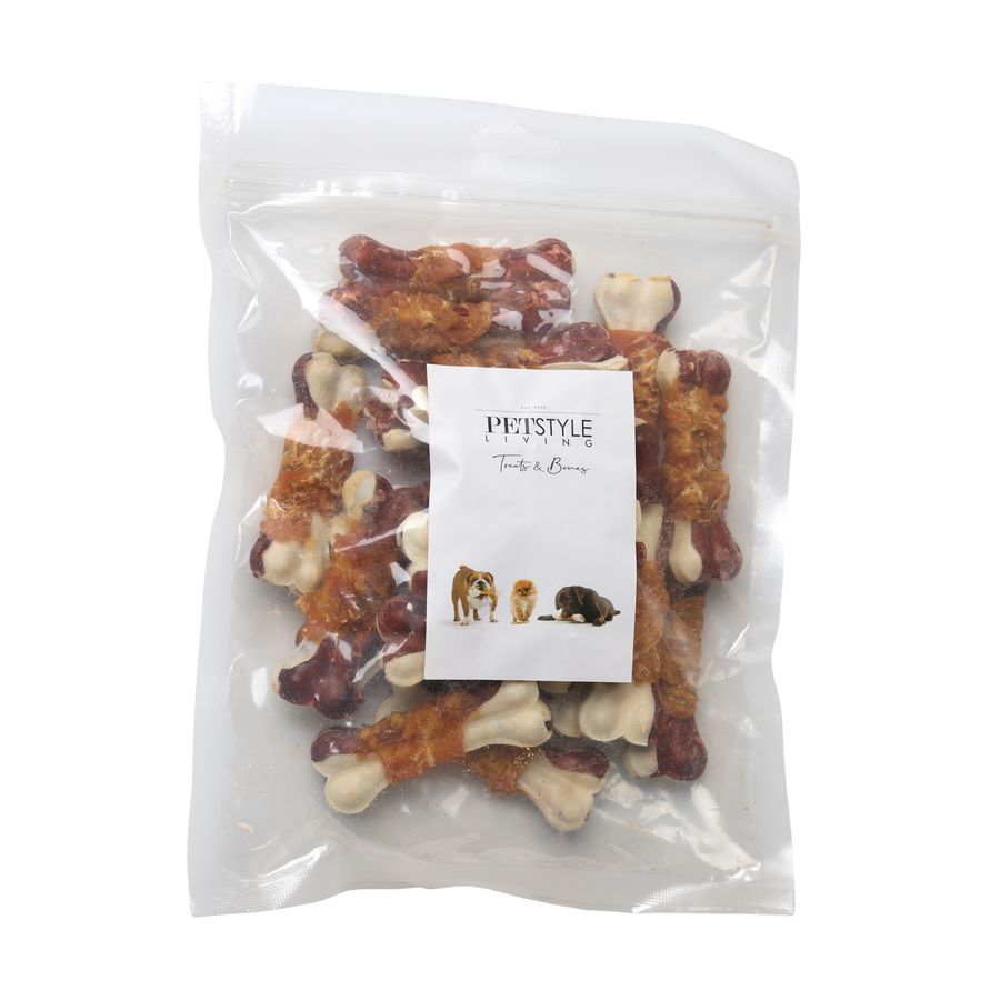 Petstyle Living - Pressed Bones with Chicken & Beef Multicolored 7.5cm - 20 Pieces