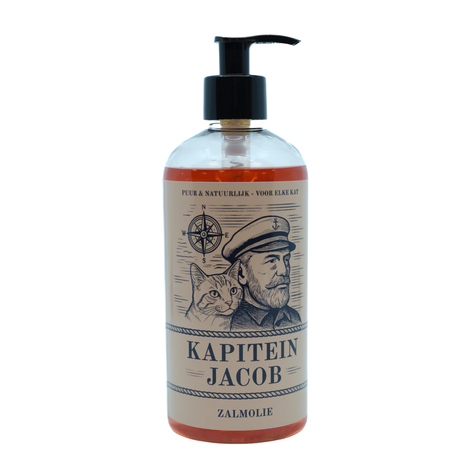 Kapitein Jacob - Salmon oil for cats - 0.5 liter