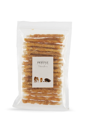 Petstyle Living - Twisted Sticks with Chicken 12.5cm - 30 Pieces