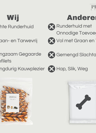 Petstyle Living - Gedraaide Sticks Meerkleurig met Kip & Rund 12.5cm - 30 Stuks