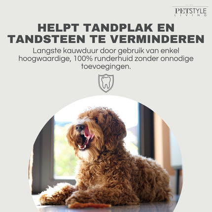 Petstyle Living - Gedraaide Sticks met Eend 12.5cm - 100 Stuks