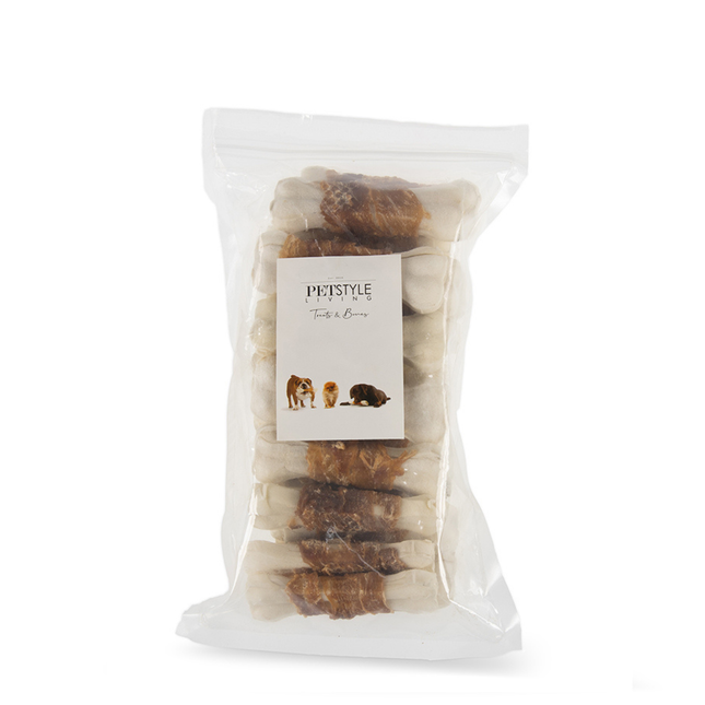 Petstyle Living - Geperste Botten met Eend 10cm - 20 Stuks