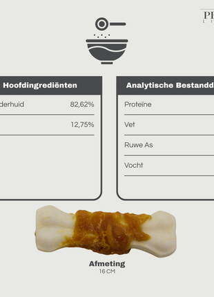 Petstyle Living - Pressed Bones with Chicken 16cm - 6 Pieces