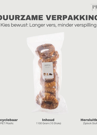 Petstyle Living - Gepofte Ringen met Eend 12,5cm - 10 Stuks