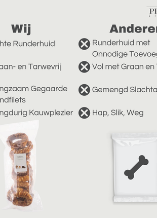Petstyle Living - Gepofte Ringen met Eend 12,5cm - 10 Stuks