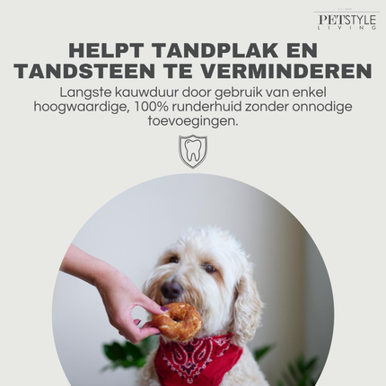 Petstyle Living - Gepofte Ringen met Eend 19cm - 5 Stuks
