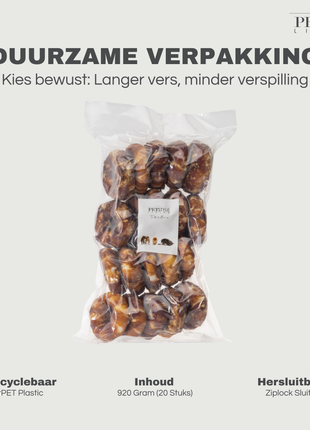 Petstyle Living - Gepofte Ringen met Eend 7,5cm - 20 Stuks