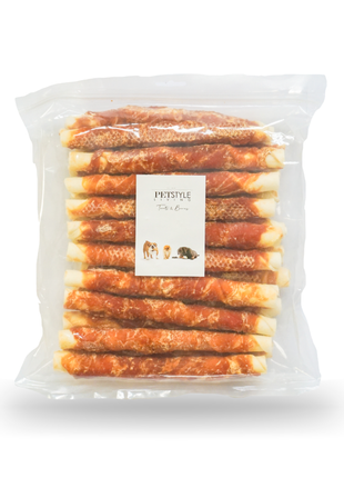 Petstyle Living - Kauwstaven met Kip 20cm - 20 Stuks