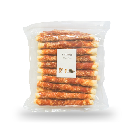 Petstyle Living - Bâtonnets à mâcher au poulet 20 cm - 20 pièces