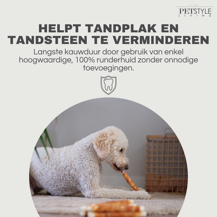 Petstyle Living - Kaustangen mit Ente 20 cm - 20 Stück