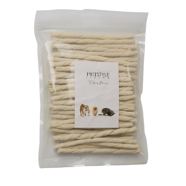 Petstyle Living - Gedraaide Sticks Collageen 12.5cm - 50 Stuks