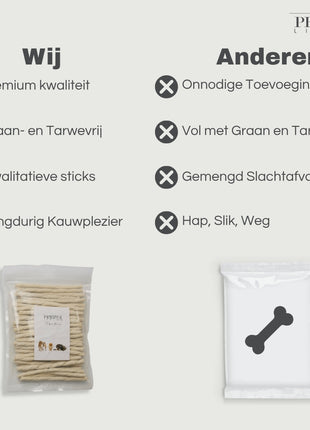 Petstyle Living - Gedrehte Kollagen-Sticks 12,5 cm - 50 Stück