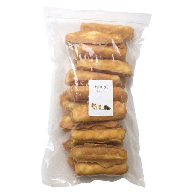 Petstyle Living - Rouleau soufflé au poulet 15 cm - 20 pièces