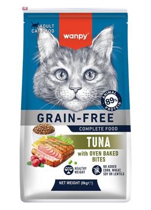 Wanpy - Nourriture pour chats au thon - 8 kg (Adulte)