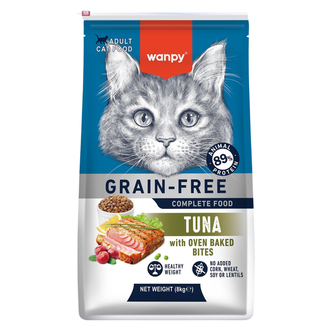 Wanpy - Kattenvoer Tonijn - 8 kg (Adult)