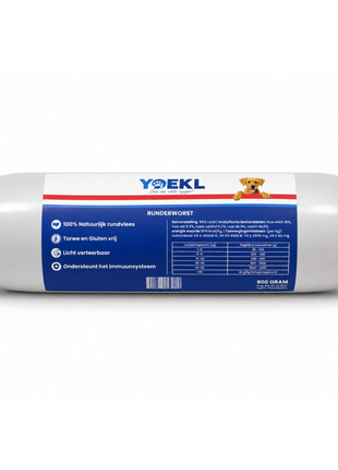 YOEKL – Beef sausage for dogs - 900 grams