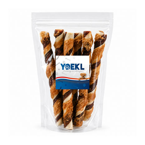 YOEKL - Bâtonnets à mâcher au poulet et au bœuf, 20 cm, 6 pièces