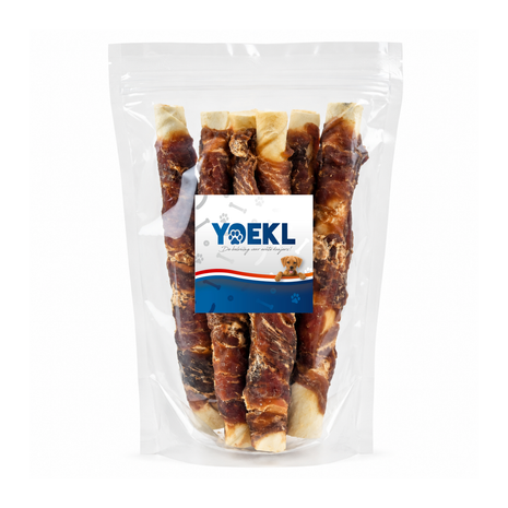 YOEKL - Kauwstaven met Eend 20cm 6 Stuks