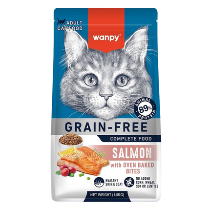 Wanpy - Kattenvoer Zalm - 1.5 kg (Adult)