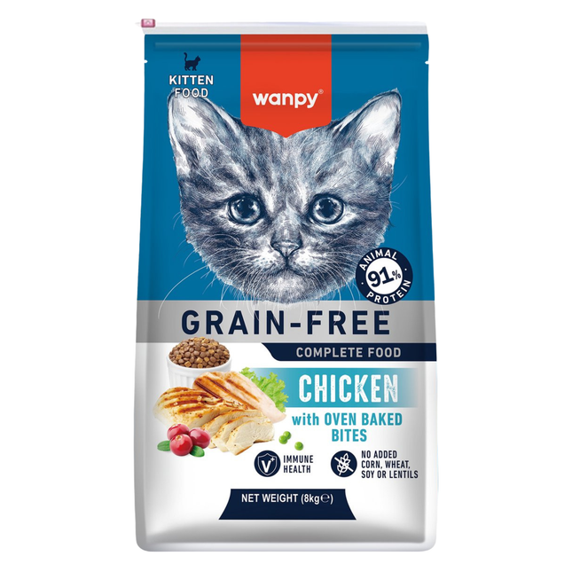 Wanpy - Kattenvoer Kip - 8 kg (Kitten)