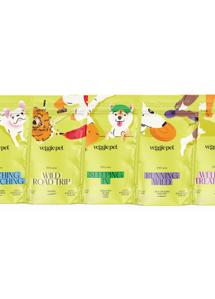 Veggiepet - Probierpaket - 5 Geschmacksrichtungen