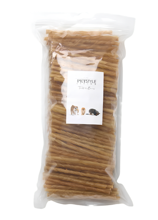 Petstyle Living - Bâtonnets torsadés naturels 12,5 cm - 200 pièces