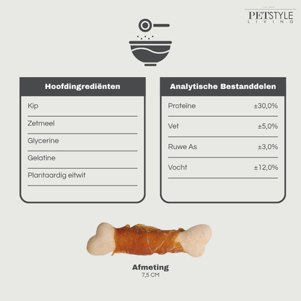 Petstyle Living – Hühner- und Kalziumknochen – 1 kg