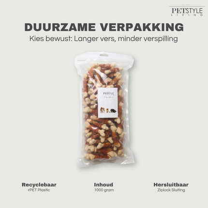 Petstyle Living – Hühner- und Kalziumknochen – 1 kg
