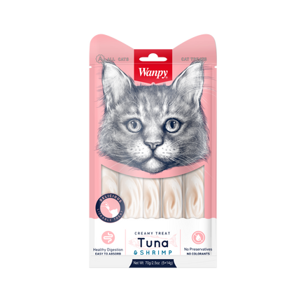 Wanpy - Creamy Lickable Treats Tonijn & Garnaal