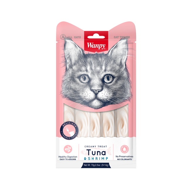 Wanpy - Creamy Lickable Treats Tonijn & Garnaal